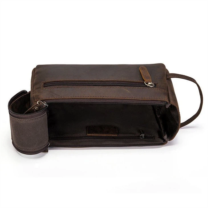 Stylish Premium Genuine Stylish Premium Genuine Leather Wash Bag Supplier